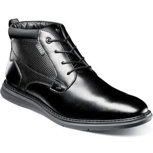 Men's Black Leather Chukka Boots
